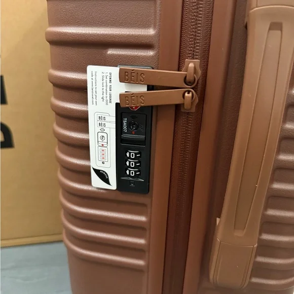 BEIS- small carry-on luggage in Maple. New with tags - Picture 7 of 10